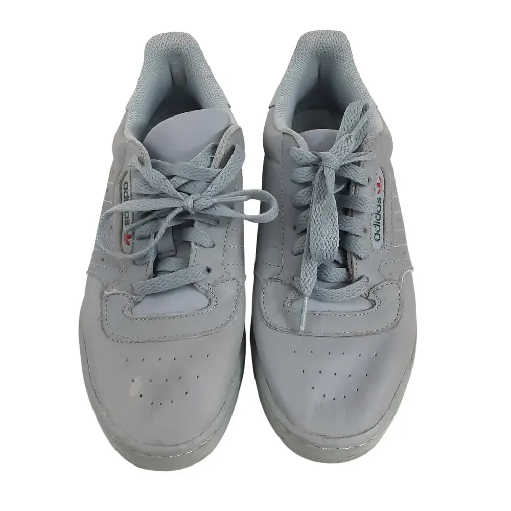 Adidas Yeezy Powerphase Calabasas Leather Sneakers Purple Gray Mens 5 Athleisure